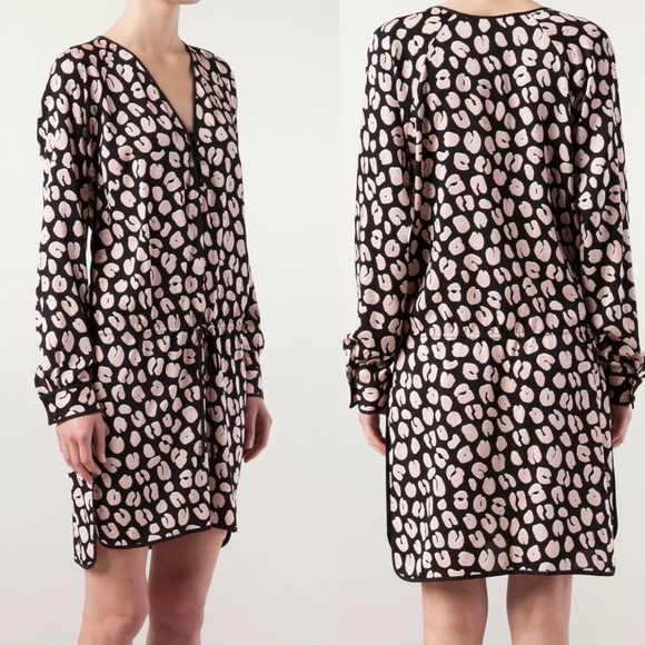 Veronica Beard Leopard Print Dress size 2 Silk - Picture 1 of 8